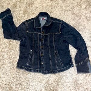 Live-a-Little Dark Blue Denim XL Denim Jean Jacket